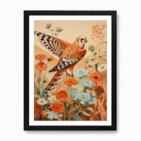 American Kestrel 1 Detailed Bird Painting Art Print