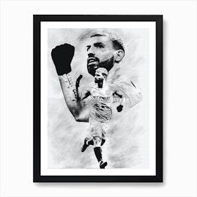 Kun Aguero 1 Art Print