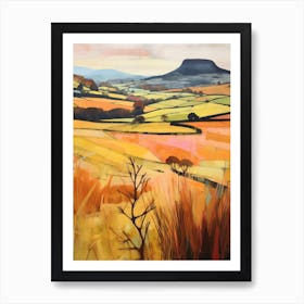 Autumn National Park Painting Brecon Beacons National Park Wales 1 Art Print