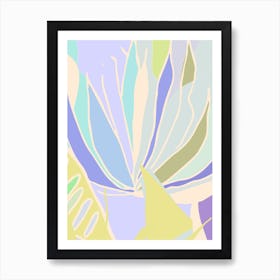 Succulent Garden In Blush Art Print