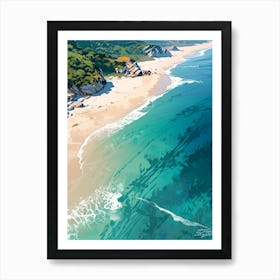 Sand And Surf Art Print