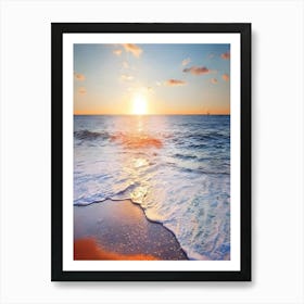 Sunset At The Beach 2 Art Print