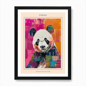 Kitsch Panda Collage 3 Poster Art Print
