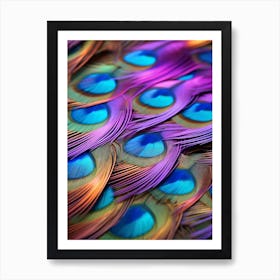 Peacock Feathers 1 Art Print