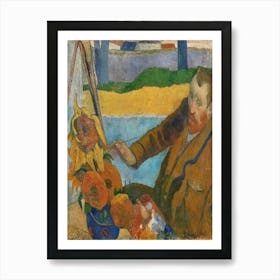 Paul Gauguin S The Painter Of Sunflowers (1888) Famous Painting Of Van Gogh Art Print