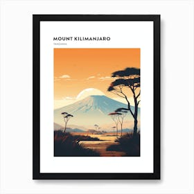 Mount Kilimanjaro Tanzania 2 Hiking Trail Landscape Poster Art Print