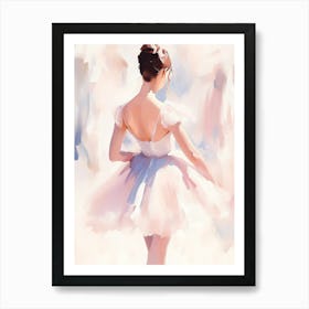 Pastel Ballet Dancer Art Print