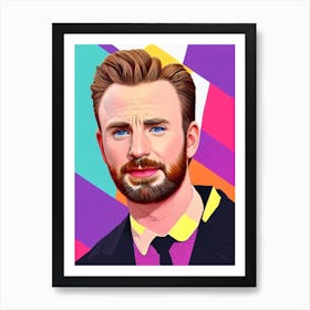 Chris Evans Pop Movies Art Movies Art Print