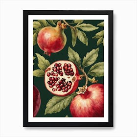 Pomegranate Vintage Botanical William Morris Style (11) Art Print
