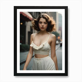 Model Portrait Of A Young Woman ~ Reimagined 1 Art Print