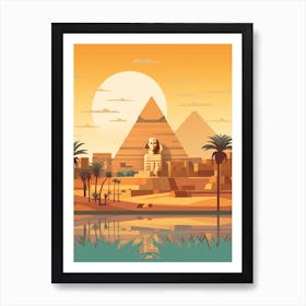 Egypt Travel Illustration Art Print