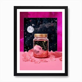 Vintage Collge Magic Ritual Jar 02 Art Print