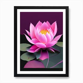 Pink Lotus Fauvism Matisse 2 Art Print