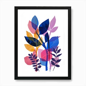 Abstract Leaves 25 Art Print