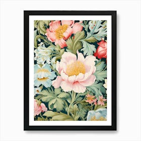 Floral Wallpaper 169 Art Print