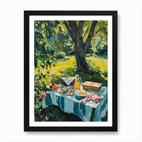 Picnic In The Garden - expressionism 5 Art Print