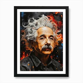Albert Einstein 7 Art Print