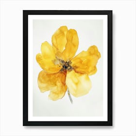 Yellow Poppy Art Print