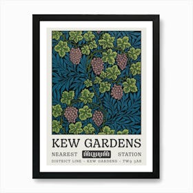 William Morris Kew Gardens Grape Vine Art Print