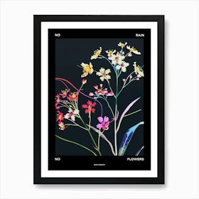 No Rain No Flowers Poster Babys Breath 4 Art Print