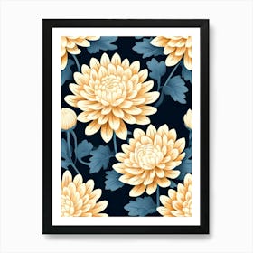 Chrysanthemums 6 Art Print