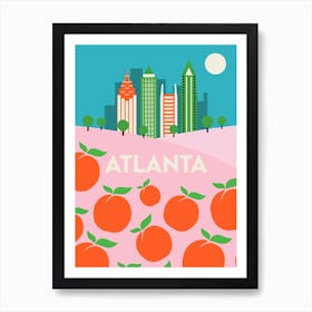 Atlanta Cityscape Art Print