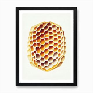 Honeycomb Oil Painting - Limited Print - 12x12