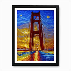 Sunrise Golden Gate Bridge Art Print