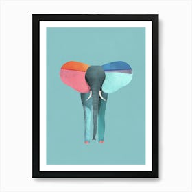 Colorful Elephant Art Print