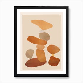 Colorful Abstract Stones 2 Art Print