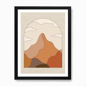 Cloudy Day Abstract Art Print