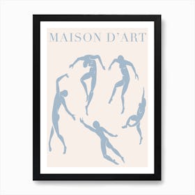 Blue Dancers Art Print