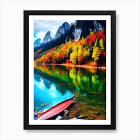 Autumn Lake 12 Art Print