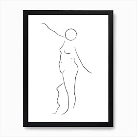 Standing Nude 5 Art Print