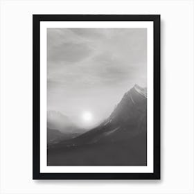 Black And White Sunset Art Print