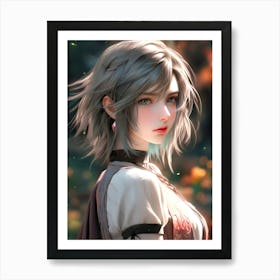 Anime Girl 4 Art Print