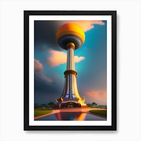 Water Tower Art Print