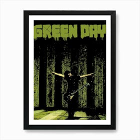 Green Day band music punk 4 Art Print