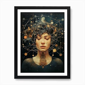 Whimsical Lady Universe Celestial 10 Art Print