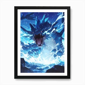 Gyarados Pokemon Anime Manga Japan Poster Art Print