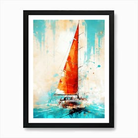 Sailboat Painting 5 sport Art Print