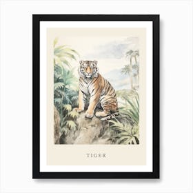 Beatrix Potter Inspired  Animal Watercolour Tiger 2 Art Print