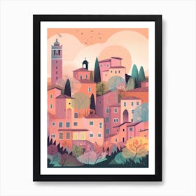 Verona 2, Italy Illustration Art Print