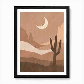 Desert Landscape - Desert Stock Videos & Royalty-Free Footage Art Print