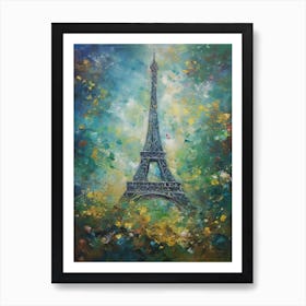 Eiffel Tower Paris France Monet Style 3 Art Print