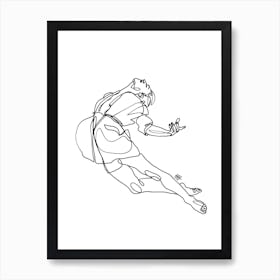 Leap Line Art Print