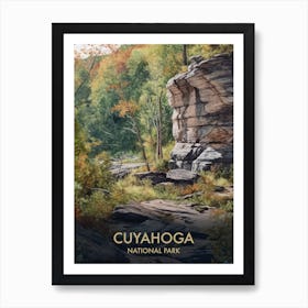 Cuyahoga Valley National Park Watercolour Vintage Travel Poster 3 Art Print