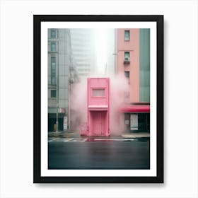 Pink House In Tokyo Art Print