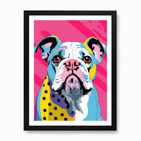 Pop Art Bulldog Art Print