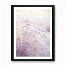 Frosty Botanical Lilac 3 Art Print